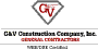 Logo of G & V Construction Co., Inc.