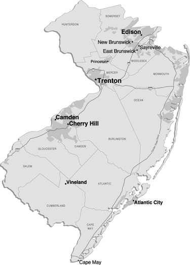 Central & Southern New Jersey