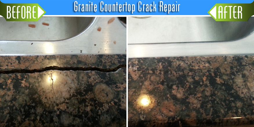 Stoneshine Restoration Granite Countertop Crack Repair Image