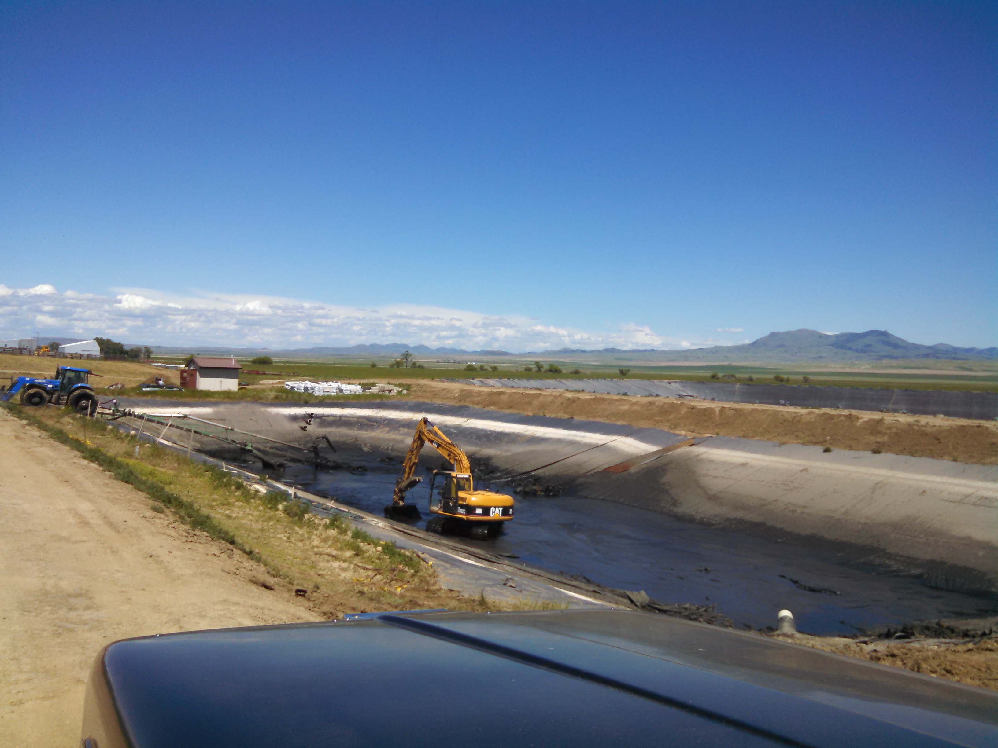 Big Sandy - Cleaning sludge out of old sewage lagoon