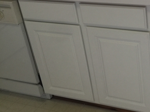 A close-up shot of a section of kitchen cabinetry, you can see our attention to detail