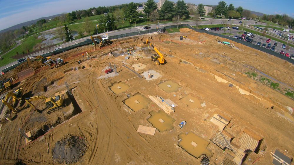 Virginia Tech Classroom Footing Excavation