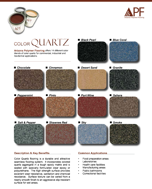 Quartz Color Chart