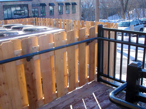 Commercial Wood Fence