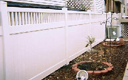  We offer several types of privacy and picket style vinyl fences. 