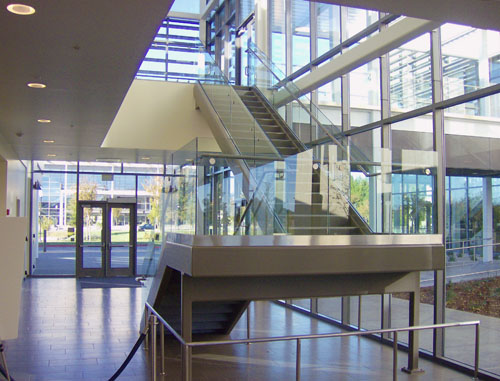 Stainless Handrail & Glass stairway guards