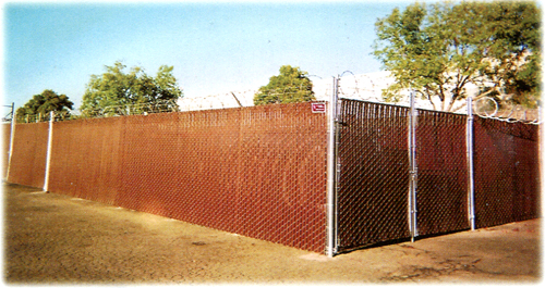 Chain Link Fence (Privacy Slats)