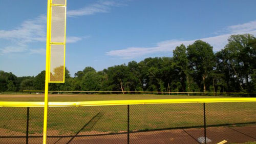 Baseball Field with Foul Pole 