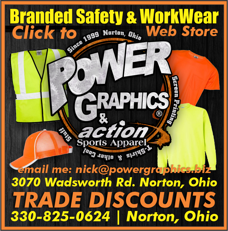 Logo for Power Graphics, Inc. Action Sports Apparel