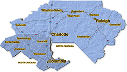 We are located in Mecklenburg County.
