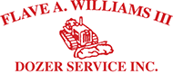 Logo of Flave A. Williams III Dozer Service Inc.