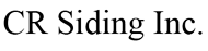 Logo of CR Siding Inc.