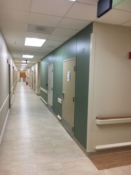 Denver VA Hospital Hallway Walls & Ceilings