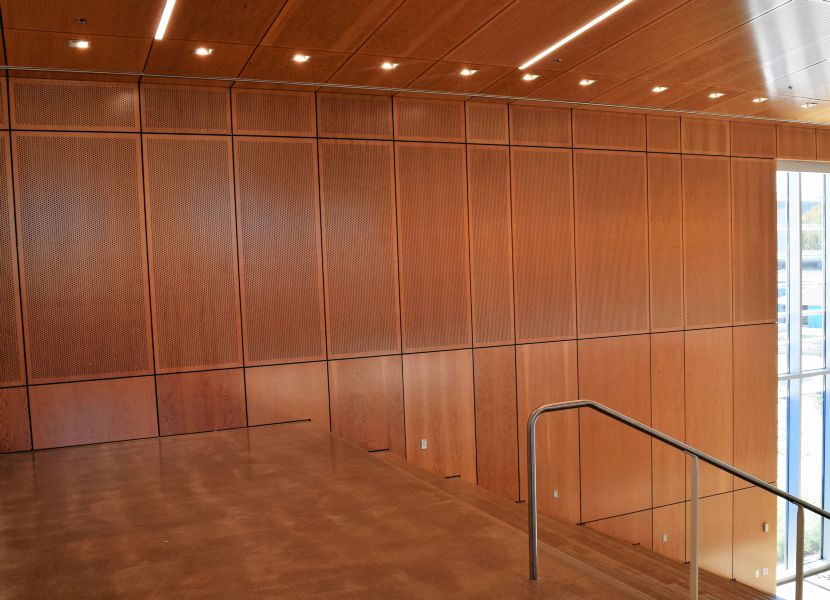 acoustical perforated wood panels