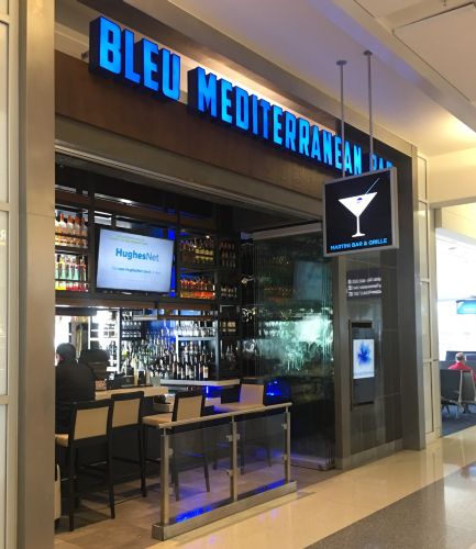 Bleu Mediterranean Bar By In Dfw Airport Tx Proview