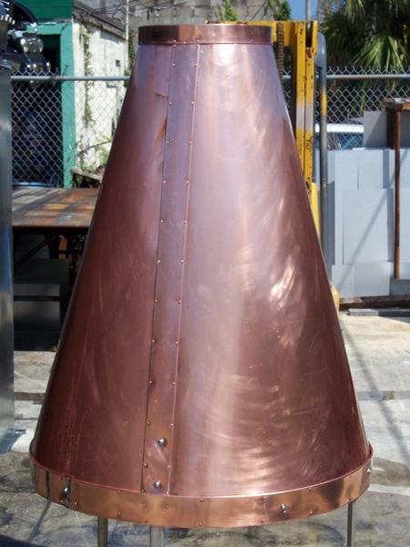 Dolphin Sheet Metal Inc. - Copper Fire Pit Hood Image | ProView
