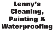 Lenny's Cleaning, Painting & Waterproofing