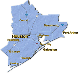 We are located in Harris County.