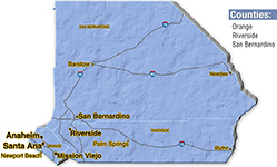 We are located in San Bernardino County.
